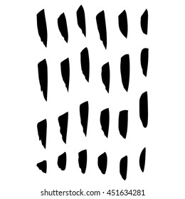 Vector hand-painted ink illustration with brush strokes. Abstract background.
