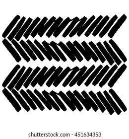 Vector hand-painted ink illustration with brush strokes. Abstract background.