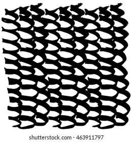 Vector hand-painted ink illustration with brush strokes. Abstract background.