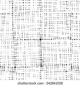 Vector hand-painted seamless pattern with ink brush strokes. Abstract background.