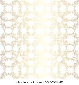 Vector hand-painted vintage oriental ornament. Retro pattern antique style acanthus. Seamless pattern