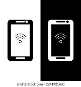 plantilla de diseño vectorial de icono de línea de teléfono de vector e ilustración