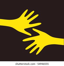 vector hands.