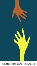 vector hands.