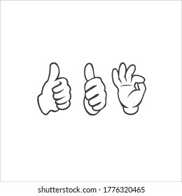 vector hands for any media needs of the highest quality abstract
