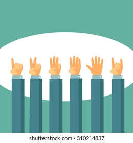 Vector hands collection