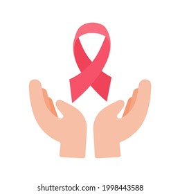 vector hands giving hearts to each other Helping the poor by donating items to charity