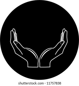 Vektorsymbol. Schwarz-Weiß. Ändern Sie einfach. In meinem Portfolio gibt es Version 4 in 1.
