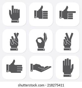 Vector hands icons