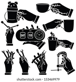 Vector Hands Silhouettes