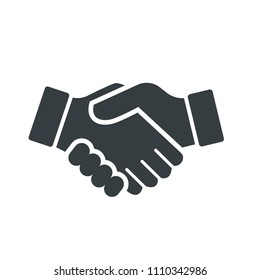 Vector of Handshake Icon, isolated on white background - vector iconic design