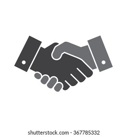Vector handshake icon isolated on a white background