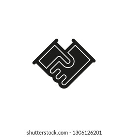 vector handshake symbol, contract icon