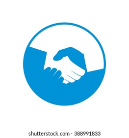 Vector handshake symbol. Partnership concept. Business icon