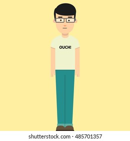 vector handsome man with casual style