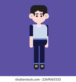 vector of a handsome man for graphic illustrations or animated videos