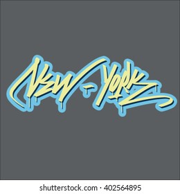 Vector hand-style hip-hop logo. Background. Design for t-shirt, invitation, posters, postcard, stickers and more.