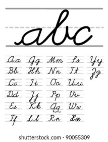 Vector Handwriting Alphabet