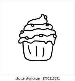 pastel manuscrito vectorial sobre fondo blanco