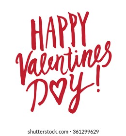 Vector handwritten calligraphy sign - Saint Valentine's Day