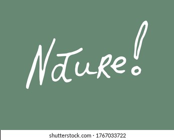 Gráficos vectores escritos a mano para servicios en línea y productos impresos. Caligrafía. Texto aislado sobre fondo blanco. Naturaleza y ecología