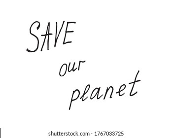 Gráficos vectores escritos a mano para servicios en línea y productos impresos. Caligrafía. Texto aislado sobre fondo blanco. Naturaleza y ecología