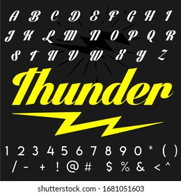Handgeschriebene Vektorillustration-Buchstaben 
