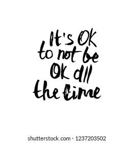 vector handwritten motivation quote. Ink black inscription isolated on white background.