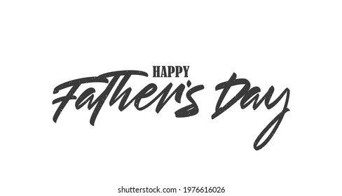 Vector Handwritten type lettering composition of Happy Father's Day