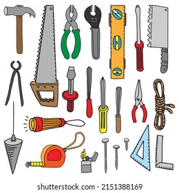 vector handyman tool equipment workshop