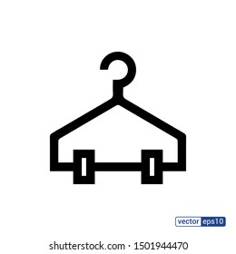 Vector hanger icon. Vector illustration. Eps 10