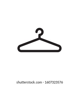 Vector hanger icon isolated on white background