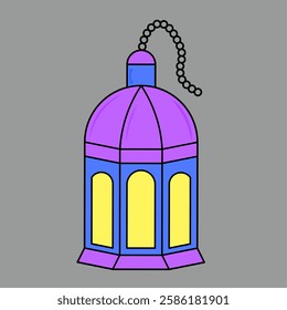 vector hanging lantern lamp for lighting