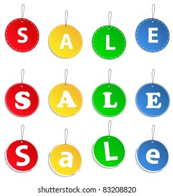 Vector Hanging sale tags