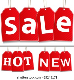 Vector Hanging Sale Tags