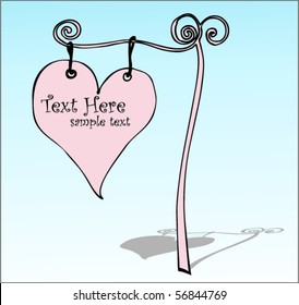 vector hanging sign