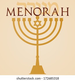 Vector Hanukkah Design Background Or Greeting Card Editable