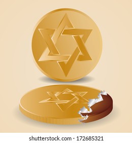 Vector Hanukkah Design Background Or Greeting Card Editable