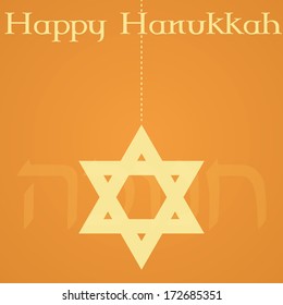 Vector Hanukkah Design Background Or Greeting Card Editable
