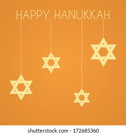 Vector Hanukkah Design Background Or Greeting Card Editable