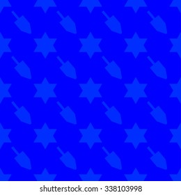 Vector Hanukkah seamless pattern background.
