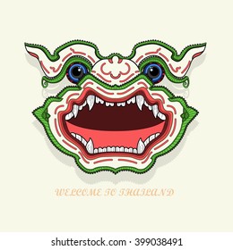 Vector Hanuman Thai monkey GOD