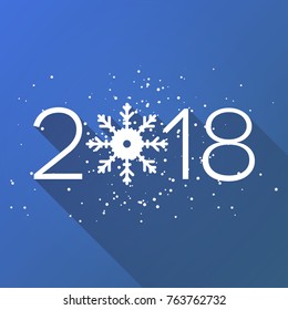 Vector Happy 2018 New Year background