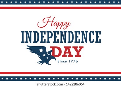 vector happy america independence day hillustration