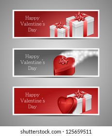 Vector Happy Valentine´s banners