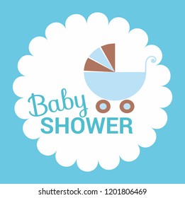 vector happy birthday baby shower for newborn celebration greeting and invitation card or note there