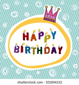 Vector Happy Birthday Card