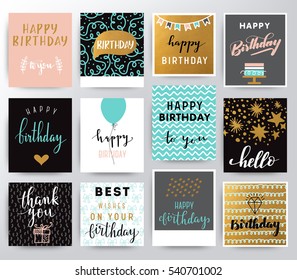 Vector happy birthday card