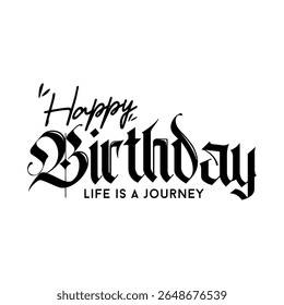 Vetor do Feliz Aniversário Cartel (editável)