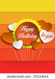 Vector - Happy Birthday Colorful Background Card